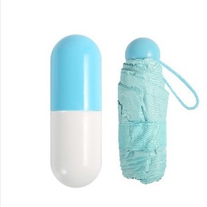 Ombrello Pieghevole a 5 Sezioni da 19 Pollici con Custodia, Logo Personalizzabile, Mini Ombrello a 5 Pieghe Molto Economico e di Buona Qualità - Product Image 4