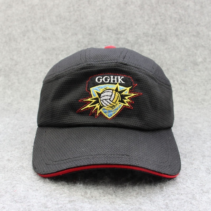 Special Design Design 5 panels baseball cap and hat with sandwich and's logo embroidery