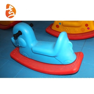 <span class=keywords><strong>Cheval</strong></span> à <span class=keywords><strong>bascule</strong></span> en plastique bleu populaire en forme d'éléphant pour enfants - Product Image 4