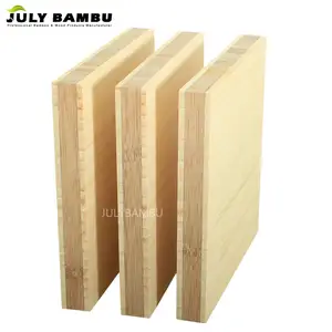 Madera de bambú laminada cruzada, Panel de madera de bambú de 3 capas, uso para encimera