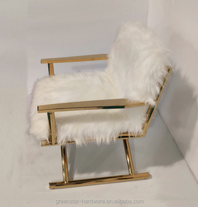 Mid-Century Accent <strong>Arm</strong> <strong>Chair</strong> Velvet <strong>Single</strong> Living Room Lounge <strong>Chair</strong> with Metal Frame in Gold Finishing - Product Image 3