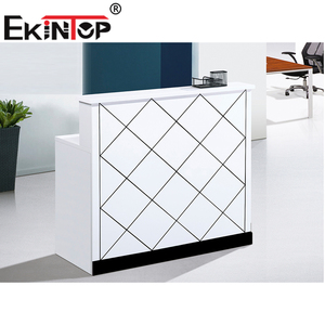 Ekintop - Muebles de <span class=keywords><strong>Oficina</strong></span> Modernos de Diseño de Lujo al por Mayor, Mostrador de Recepción de Madera Blanca Usado - Product Image 6