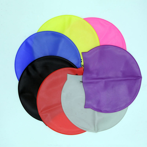 Cappelli impermeabili di immersione di nuotata delle cuffie di nuoto Unisex adulte del Silicone elastico di vendita calda - Product Image 1