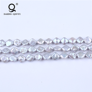 De Culture en gros Carré Perle D'eau Douce Naturelle En Forme De <span class=keywords><strong>Perles</strong></span> pour la fabrication de bijoux - Product Image 2