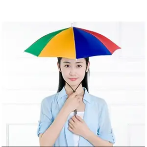 인쇄 로고를 가진 선전용 주문을 받아서 만들어진 소형 우산 모자