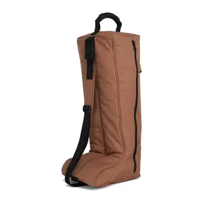 Custom Heavy Duty 3 Layers Full Padded Western Horse Riding Boot Carry Bags Long Boot Bag For Shoes Promotional Bag