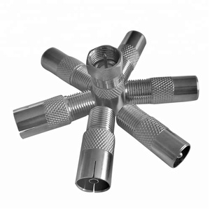 MX F-Type Mâle à <span class=keywords><strong>la</strong></span> TÉLÉVISION <span class=keywords><strong>PAL</strong></span> Femelle Coaxial Antenne Jack RF Adaptateur CTAV Attelage À Vis Socket Pour RG6 câble - Product Image 6