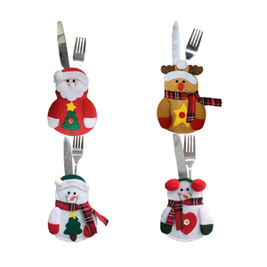 Nueva llegada de Navidad de Santa Claus vajilla cubierta de Navidad tenedor y cuchillo titular - Product Image 3