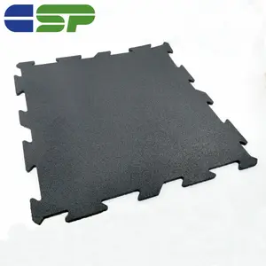 Fitness Sports Interlock Rubber Flooring Mats Epdm Gym Rubber Tile