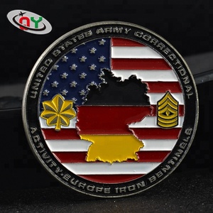Colore di placcatura souvenir personalizzati in metallo captain <span class=keywords><strong>america</strong></span> sfida in rilievo us army moneta - Product Image 1