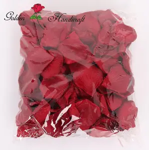 गर्म बिक्री लाल रेशम नकली गुलाब पत्ती गुलाब पंखुड़ियों शादी की सजावट के लिए
