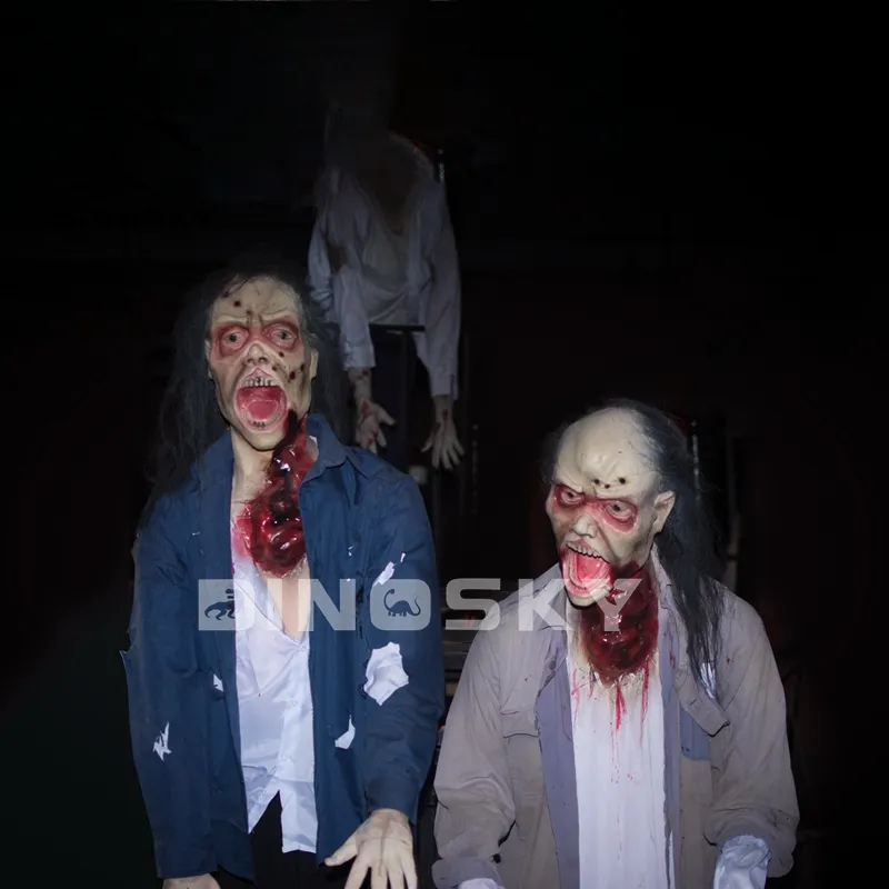 Escape room facility Horror Standing Zombie for haunted house