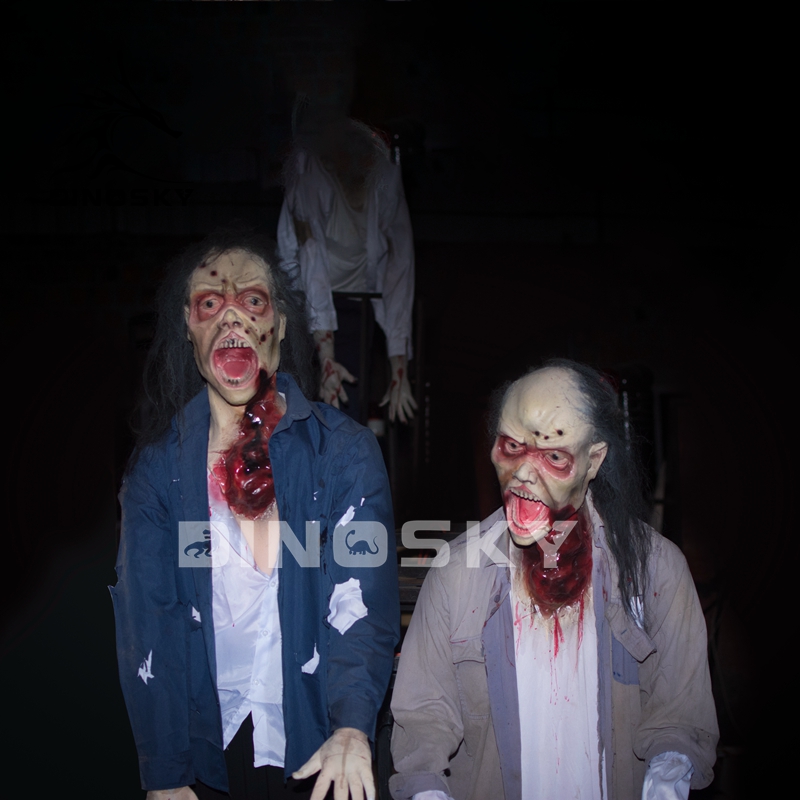 Escapar de la habitación de Horror de zombi para casa embrujada.