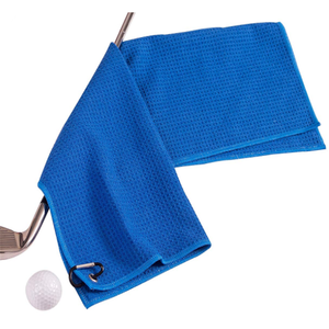 Logotipo impreso personalizado microfibra Waffle tejido deporte Toalla de golf - Product Image 1