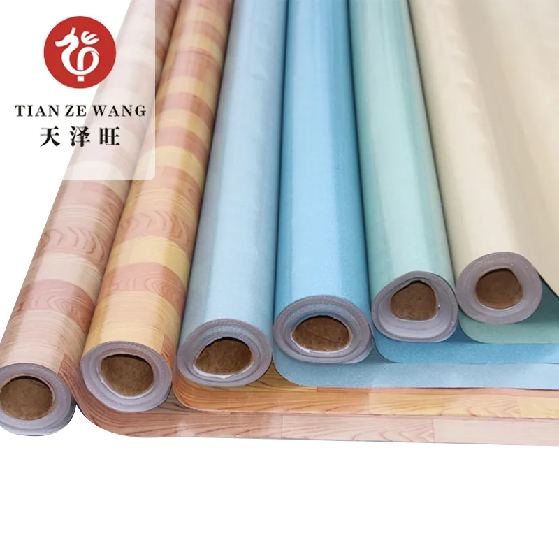 0.5mm Thickness Lightweight PVC flooring rolls Non Slip Vinyl Pvc Flooring