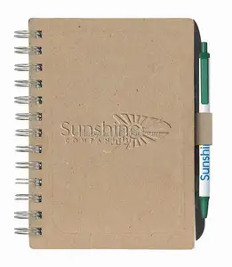 Notepad Cantik dengan Kalender 10 Inci Notebook Spiral Kustom untuk Siswa