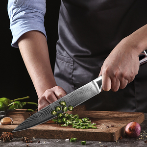 Coltello da salmone da 8 pollici <span class=keywords><strong>per</strong></span> affettare il coltello <span class=keywords><strong>per</strong></span> affettare il prosciutto <span class=keywords><strong>per</strong></span> il taglio della carne arrosto di carne Sashimi Sushi coltello di <span class=keywords><strong>pesce</strong></span> cucina strumenti <span class=keywords><strong>per</strong></span> Chef regali - Product Image 5