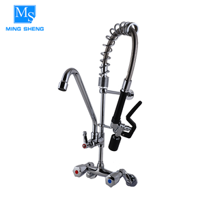 Fácil de instalar cocina caliente y fresco de enjuague antiguo latón pulido generalizada buque fregadero grifo foto - Product Image 1