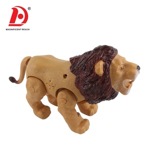 HUADA B/O Modèle Animal Jouet Lion Électronique en Plastique Simulé pour Enfant Petit Animal de Compagnie avec Sons et Lumière - Product Image 3