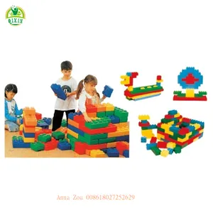 Allenging-bloques de construcción de plástico para niños, juguetes de plástico suave