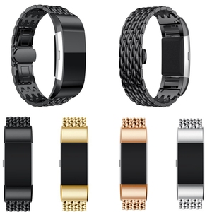 스마트 시계 밴드 공장 직접 판매 스테인레스 스틸 드래곤 스케일 스트랩 <span class=keywords><strong>Fitbit</strong></span> 충전 2 - Product Image 3