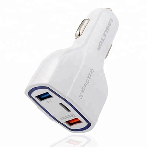 CE Rohs одежда высшего качества 5 V 3,1 <span class=keywords><strong>A</strong></span> 3 порты и разъёмы dual usb мини автомобильное зарядное устройство светодио дный экран - Product Image 4