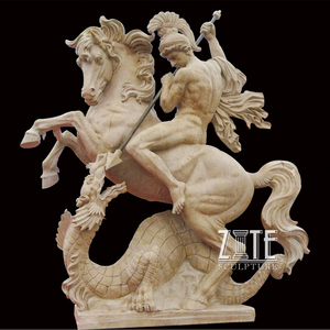 Statua Decorativa in Marmo a Grandezza Naturale di Soldato Greco-Romano Scolpito - Product Image 4