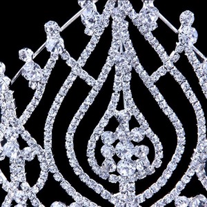 Couronne de grande qualité, 21cm, habit de spectacle de scène, haut de gamme en cristal - Product Image 4