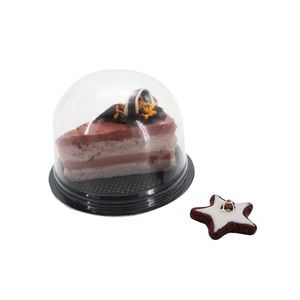 Custom Clear Blister Round Dome Plastic Mini Single Cup Cake Packaging Box