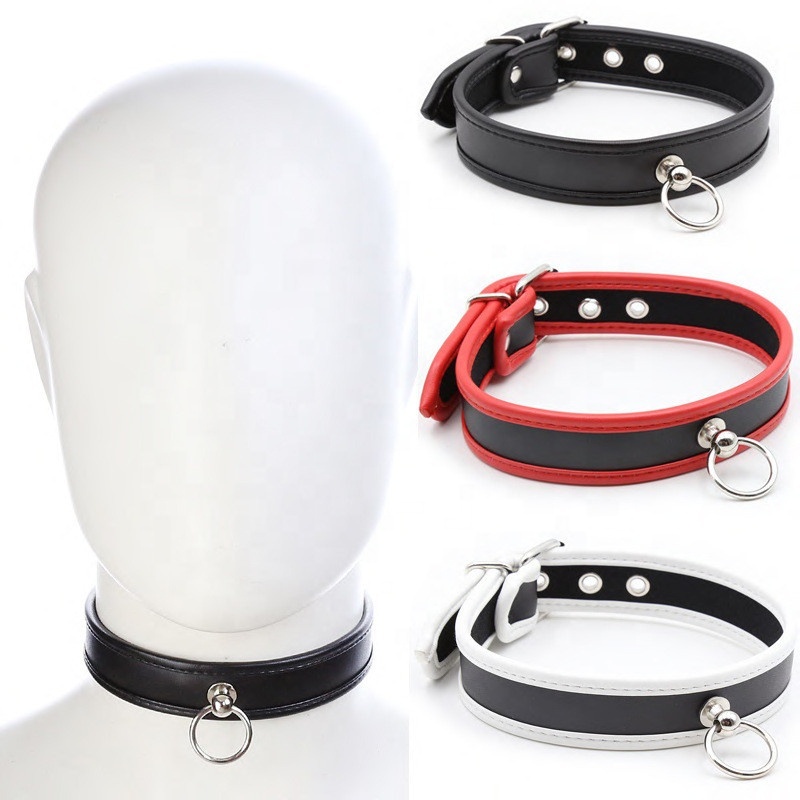 Anneau de cou de Collier Roleplay Réglable Ceinture Esclave SM Bondage