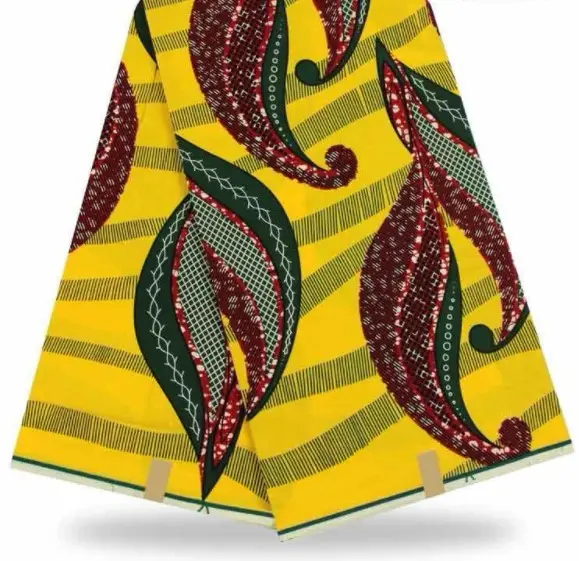 Tela batik de poliéster con estampado de cera auténtica para disfraces, tela de poliéster africana, venta al por mayor