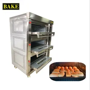 Bread machine baking equipment commercial small steam portable gas pizza oven