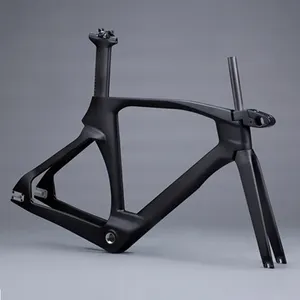 Hongfu Ciclo 700C Pista V-Freno OEM Bicicletta, AERO Della Pista di alta qualità Della Bici Cornice Della Pista del Carbonio FM208