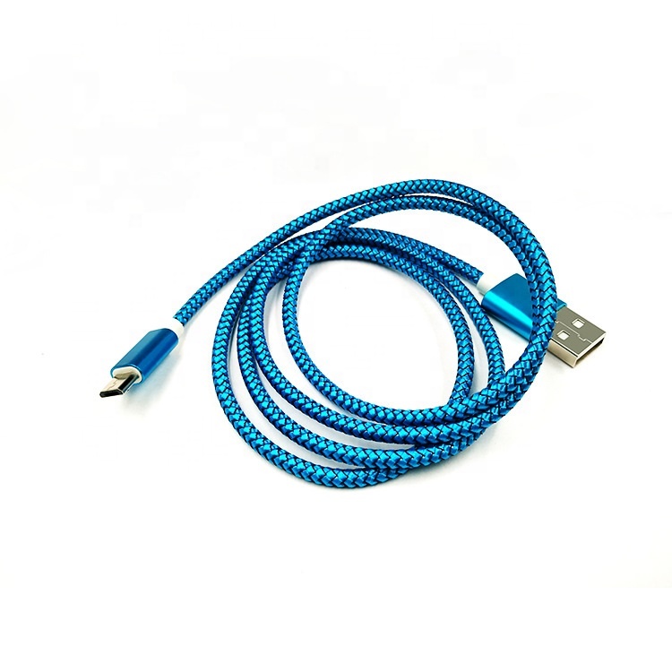 Горячая Распродажа Быстрая зарядка 2.1A USB кабель для передачи данных для мобильного телефона Красочный нейлон