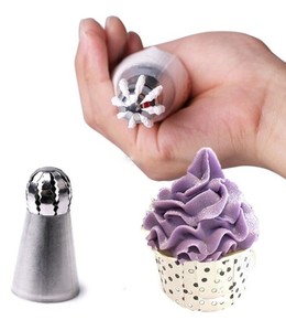 Palla sferica In Acciaio Inox Icing Piping Ugelli Punte Della Pasticceria Del Fondente Del Bigné di Cottura Tool Tip Sfera Forma di Crema - Product Image 6