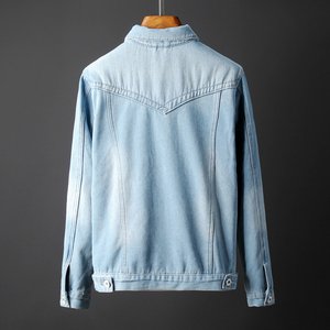 Chaqueta de mezclilla de lana gruesa de moda de los hombres 2019 Chaqueta de mezclilla de invierno de <span class=keywords><strong>la</strong></span> moda de invierno de <span class=keywords><strong>gra</strong></span> - Product Image 3