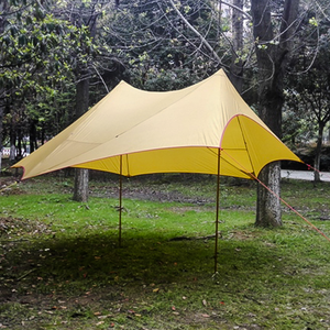 2-Person Waterproof Nylon Rain Fly Tent <strong>with</strong> Aluminum <strong>Poles</strong> Outdoor Camping Shelter <strong>Tarp</strong> - Product Image 4