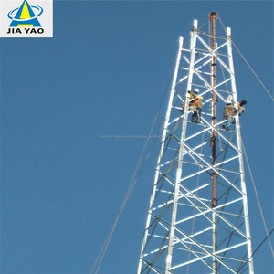 100 pies autoportantes de acero galvanizado en caliente galvanizado GSM LTE antena celular móvil telecomunicaciones bts refugio - Product Image 2