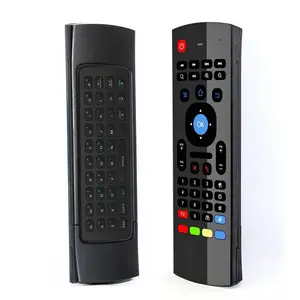 MX3 Remote Mouse Nirkabel Mini, dengan Keyboard 2.4G, Mouse Udara, Kombo Belajar IR dengan Remote Kontrol untuk Kotak TV Android