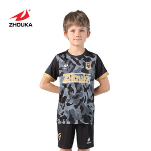 Diseño profesión una orden de alta calidad de tela tailandesa calidad de fútbol de niños Jersey ropa - Product Image 5