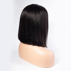 Jaycelie — perruque Bob Lace Front Wig naturelle lisse, cheveux humains, coupe au carré Short Bob, 8 pouces, pour africaines et américaines - Product Image 3