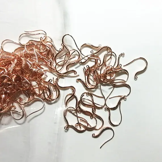 Ювелирные изделия аксессуары розовое золото Покрытие корейские серьги рыболовный крючок