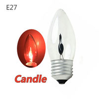 3W Vintage Scintillement Flamme Bougie Ampoules E14 E27 Lampes Décoratives De Bougie