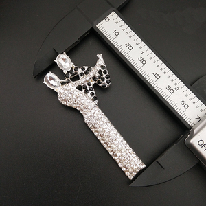 Cristal Danse Sociale Femmes Hommes Broche Argent-couleur Pins Pour Robe Écharpe Costume Clips Vêtements Décoration Bijoux - Product Image 2
