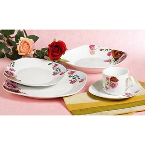 Bộ 20 Món Bộ Đồ Ăn Bằng Sứ Vuông Màu Xám - Product Image 3