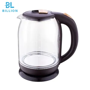 1.8L Hot Sales Electric Glass Kettle With Blue Led Light Kettle Electric Parts Good price hervidor electrico