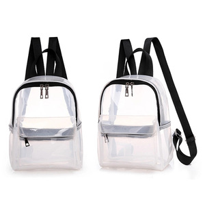 Petit <span class=keywords><strong>sac</strong></span> à <span class=keywords><strong>dos</strong></span> transparent classique en pvc <span class=keywords><strong>pour</strong></span> femme - Product Image 2