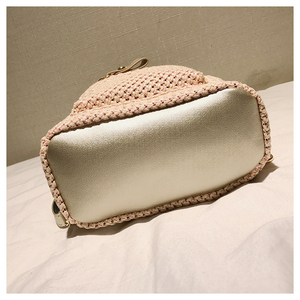 2019 Venta caliente de moda de las mujeres, mini pu ganchillo paja mochila - Product Image 3