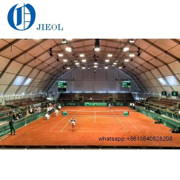 Tente de Sport temporaire noire, Structure pour cour, cage, toit de tennis