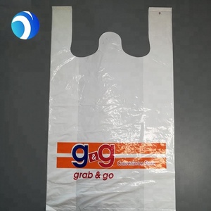 Grand plastique d'épicerie 12''x21''<span class=keywords><strong>white</strong></span> shopping T-shirt sac en rouleau - Product Image 5